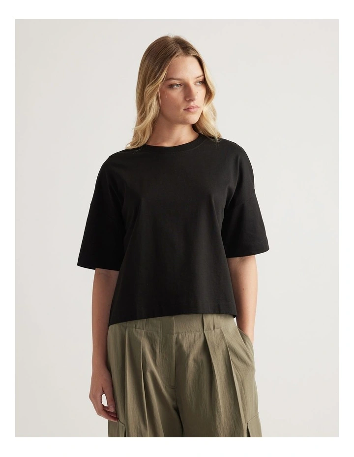 Allegra Cropped Boxy Tee image 4