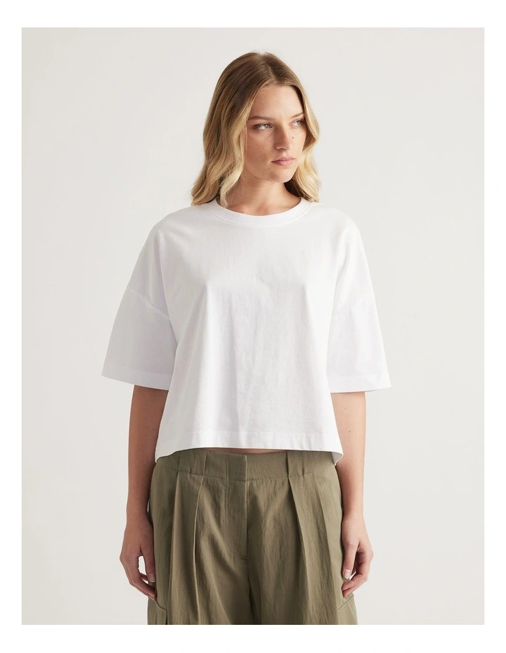 Allegra Cropped Boxy Tee image 4