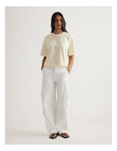 Allegra Cropped Boxy Tee