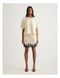 Allegra Cropped Boxy Tee