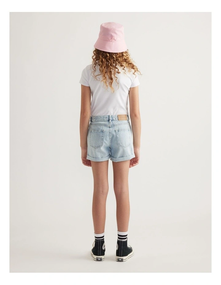 Girls Emma Crystal Denim Short image 2