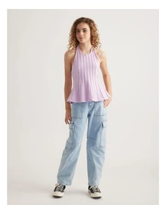 Girls Pip Halter Neck Top