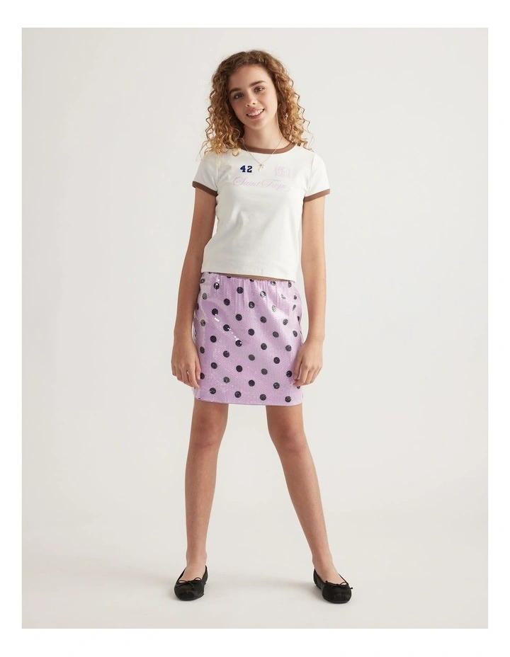 Girls Saint Tropez Ringer Tee image 1