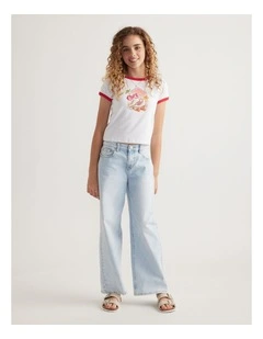 Girls Disco Fruit Ringer Tee