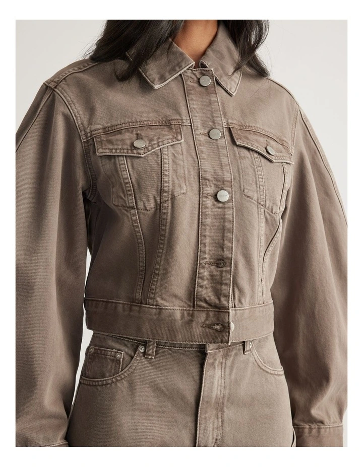 Elle Cropped Denim Jacket image 3