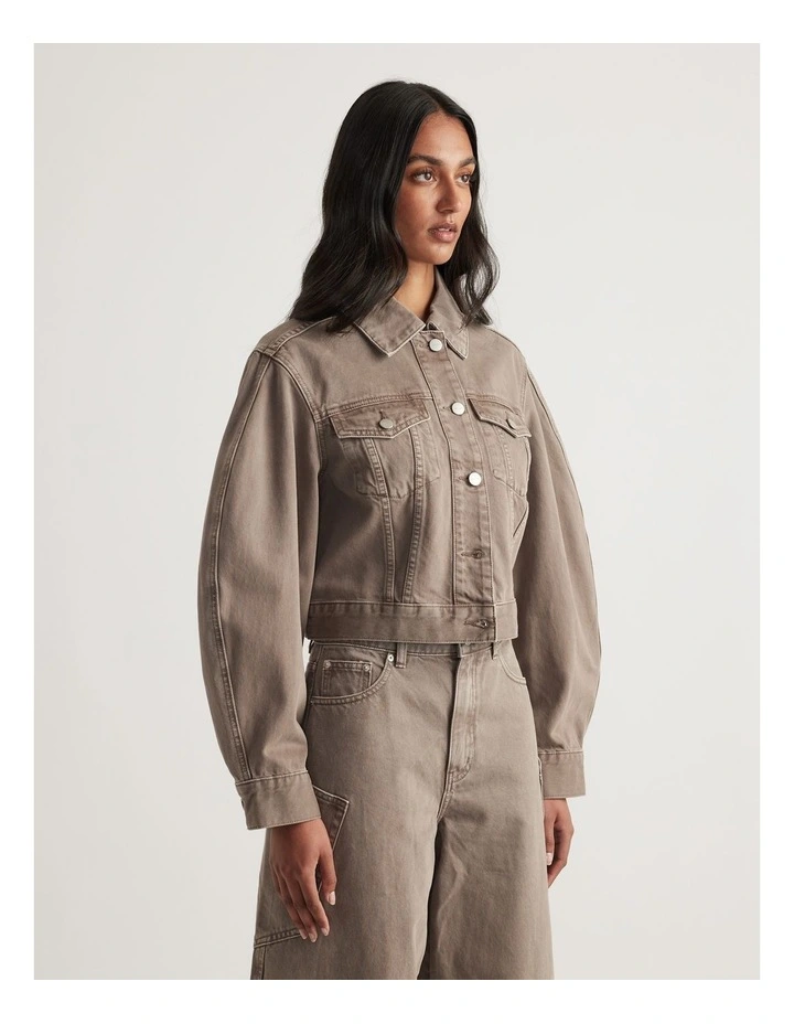 Elle Cropped Denim Jacket image 4