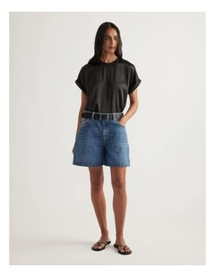 Abigail A-Line Denim Short