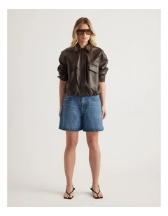 Abigail A-Line Denim Short