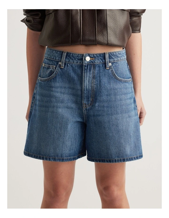 Abigail A-Line Denim Short image 3
