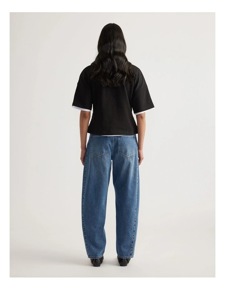 Alicia V Neck Boxy Tee image 2