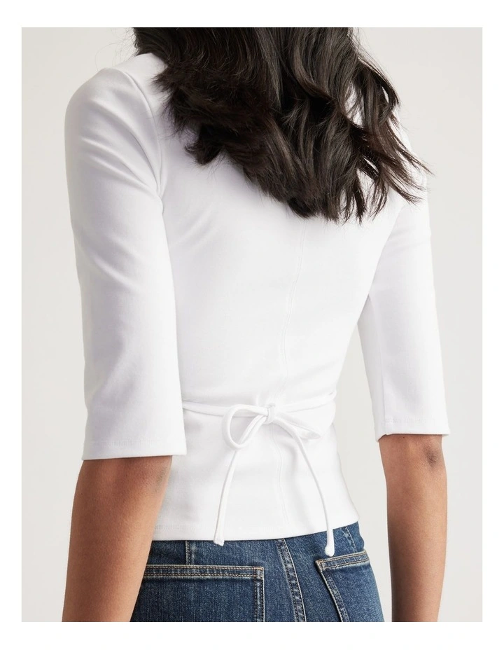 Iris Fitted 3/4 Sleeve Top image 2