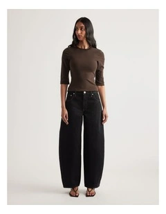 Iris Fitted 3/4 Sleeve Top
