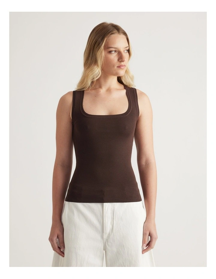 Holly Square Neck Knit Tank image 4