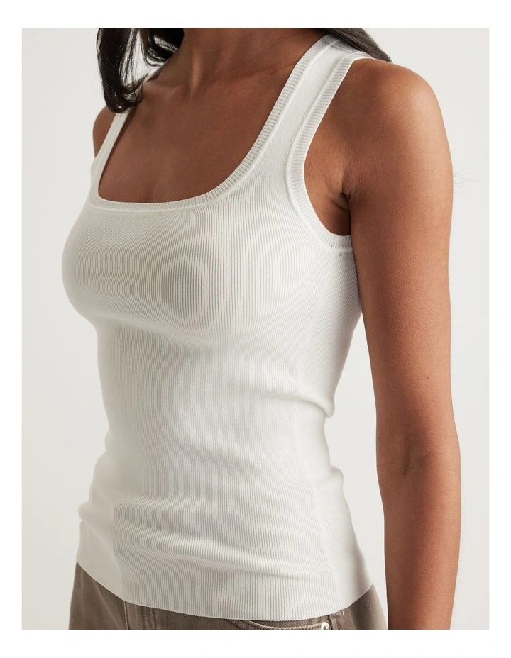 Holly Square Neck Knit Tank image 3