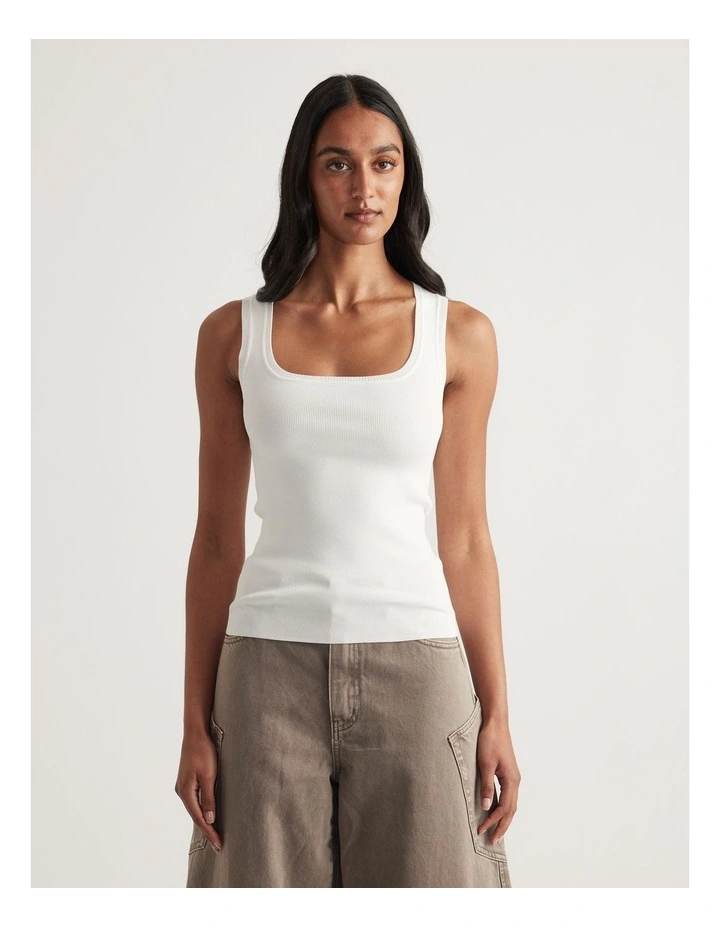 Holly Square Neck Knit Tank image 4