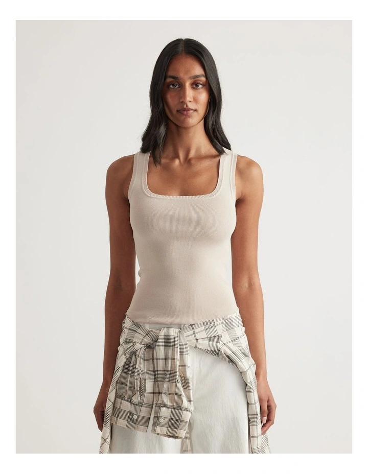 Holly Square Neck Knit Tank image 4
