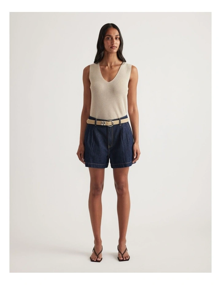 Bri Metallic Knit Tank image 1