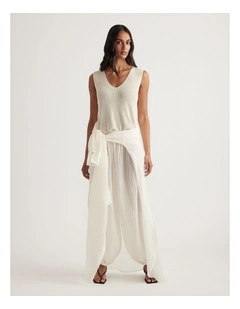 Bri Metallic Knit Tank