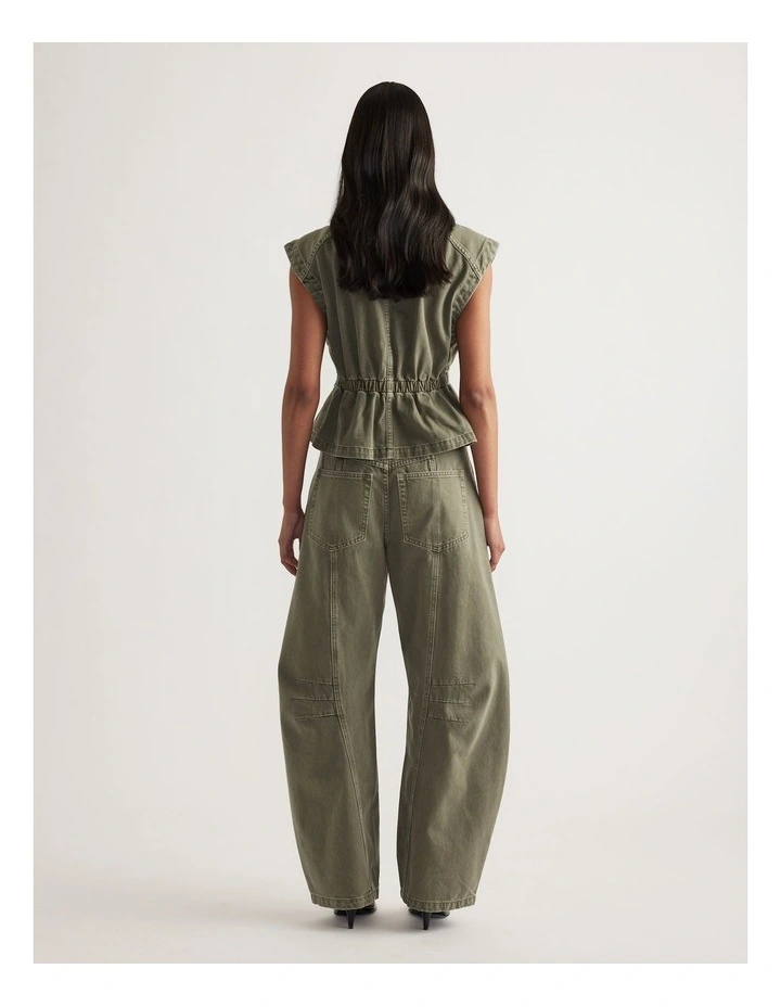 Mia Denim Cinched Waist Vest image 2