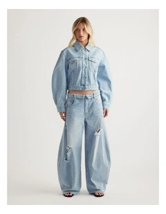 Indie Rolled Waist Ripped Jean