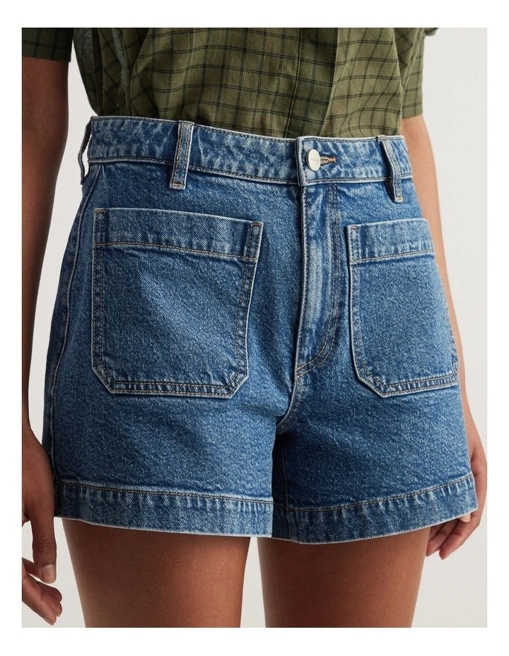 Kelly Patch Pocket Denim Short image 3