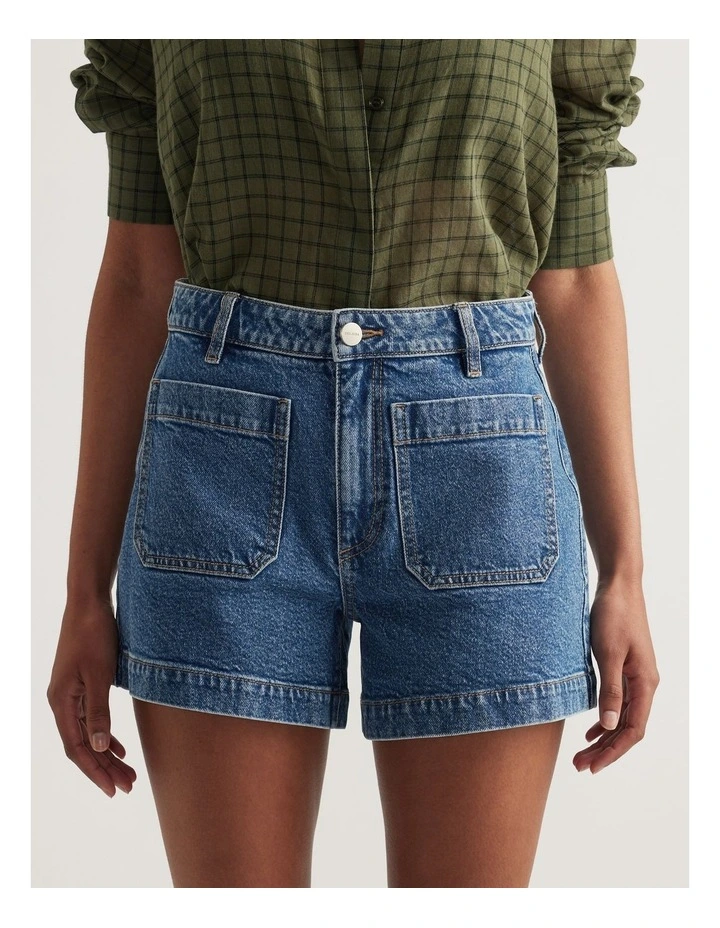 Kelly Patch Pocket Denim Short image 4
