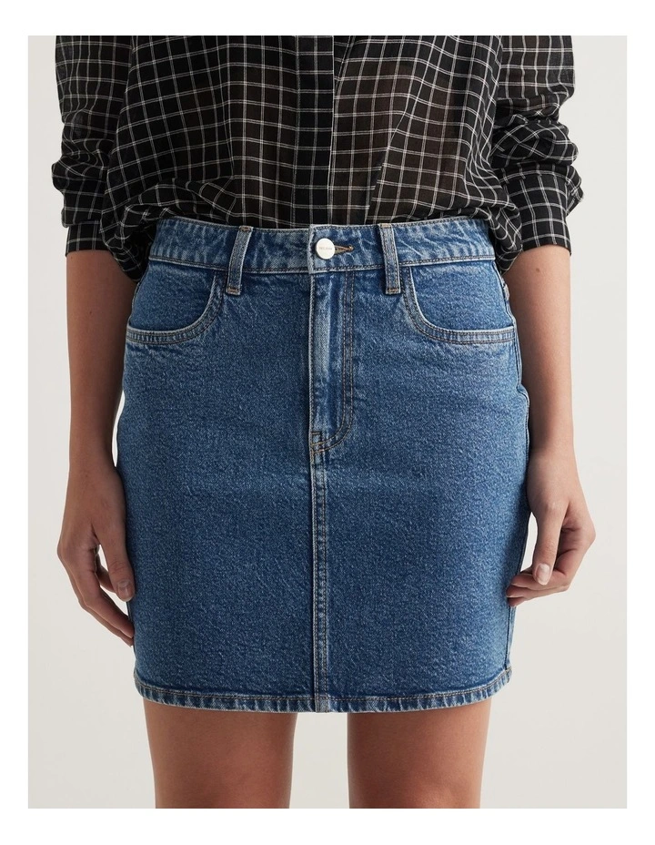 Tash Denim Mini Skirt image 4