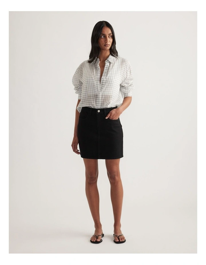 Tash Denim Mini Skirt image 1