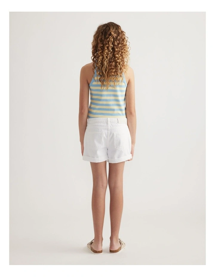 Girls Emma Crystal Denim Short image 2