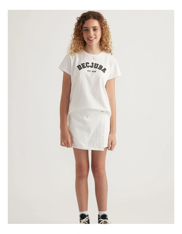 Girls Sarah Denim Skort image 1