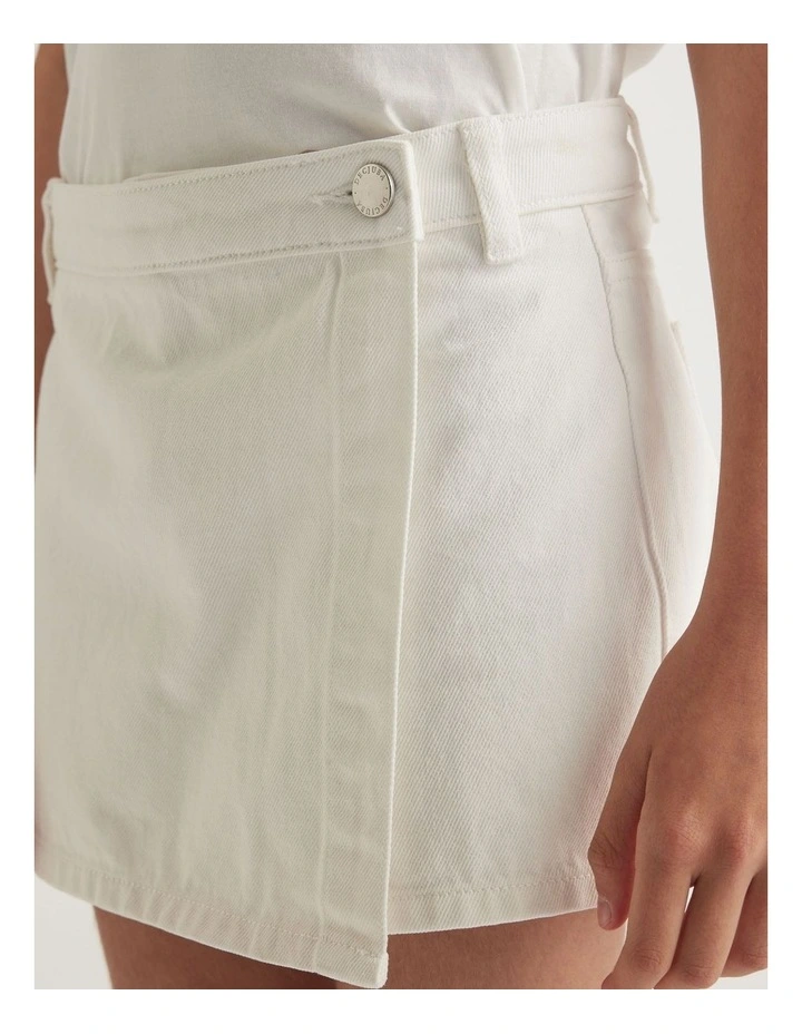 Girls Sarah Denim Skort image 3