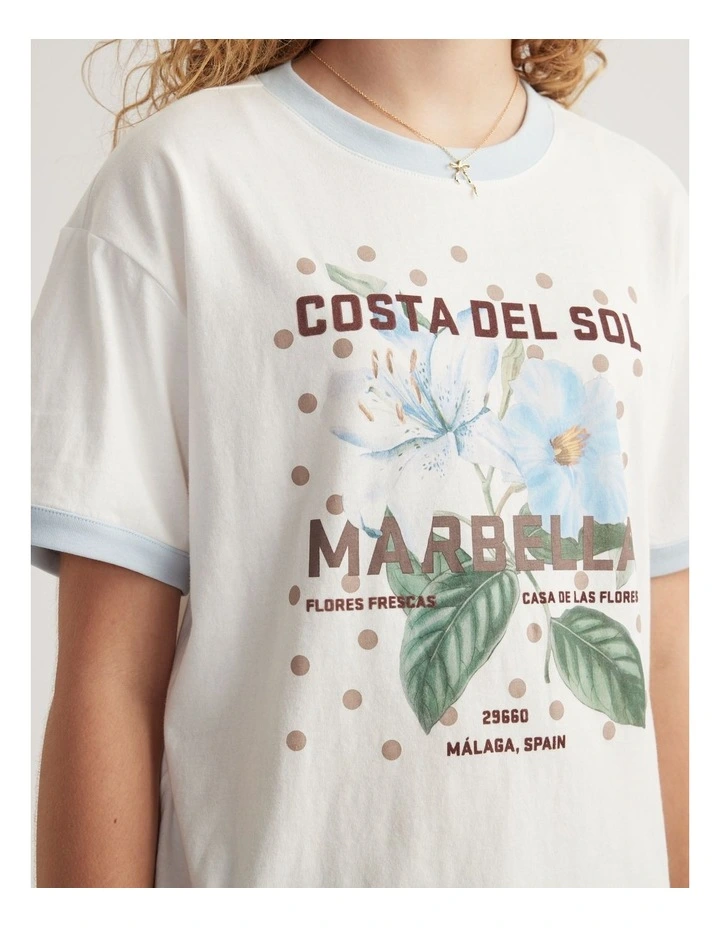 Girls Oversized Beach Tee image 3