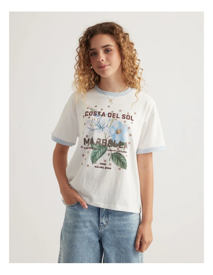 Girls Oversized Beach Tee image 4