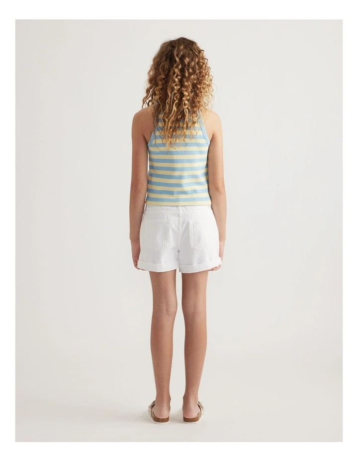 Girls Ava Rib Racer Tank image 2
