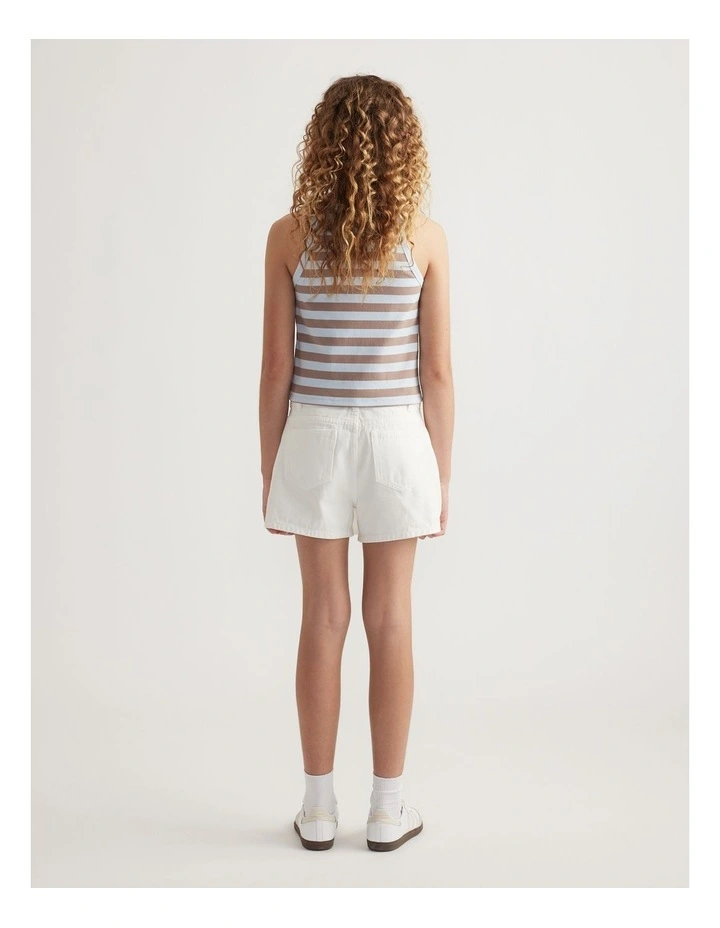 Girls Ava Rib Racer Tank image 2