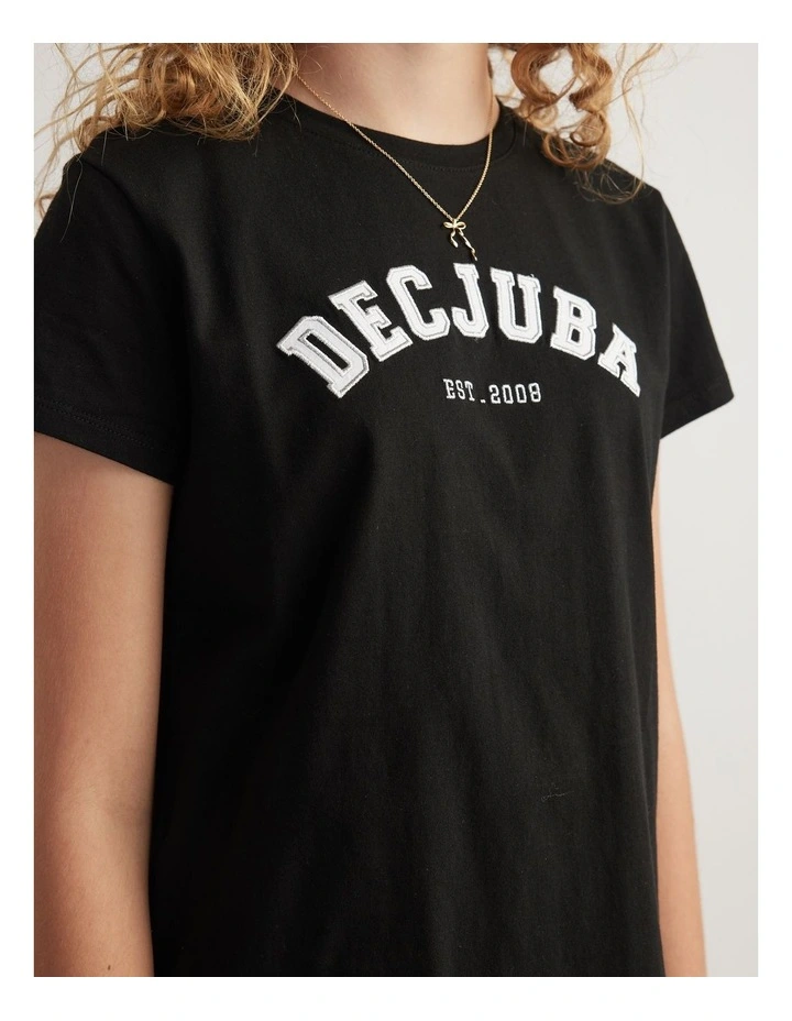 Girls Decjuba Logo Tshirt image 3