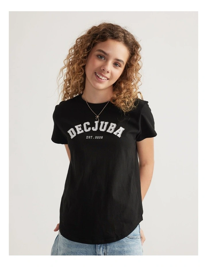 Girls Decjuba Logo Tshirt image 4