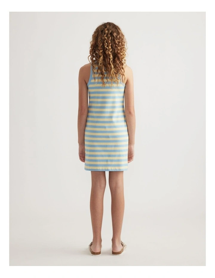 Girls Ava Rib Racer Tank Dress image 2