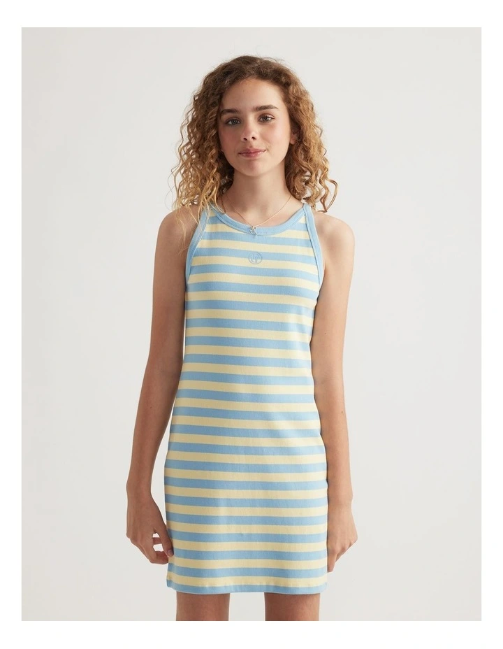 Girls Ava Rib Racer Tank Dress image 4