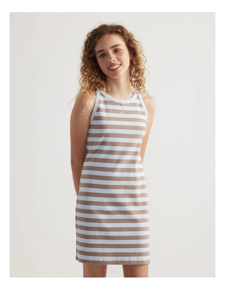 Girls Ava Rib Racer Tank Dress image 4