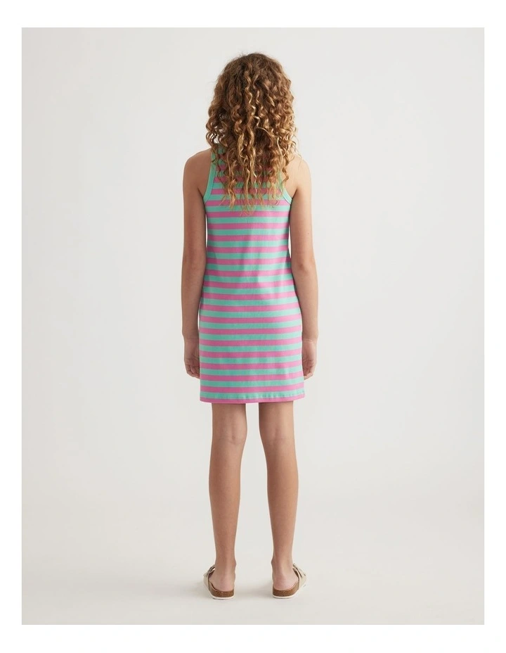 Girls Ava Rib Racer Tank Dress image 2