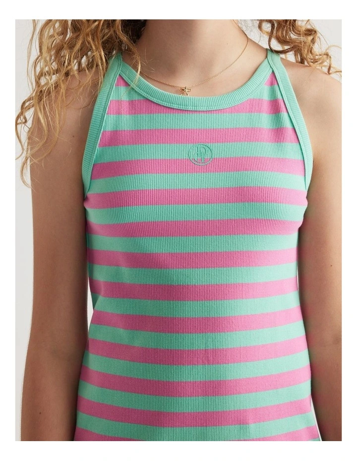 Girls Ava Rib Racer Tank Dress image 3