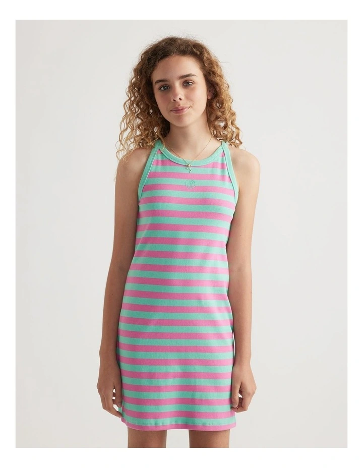 Girls Ava Rib Racer Tank Dress image 4