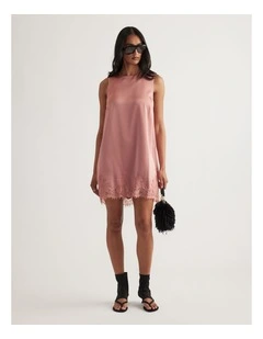Lydia Lace Trim Shift Dress