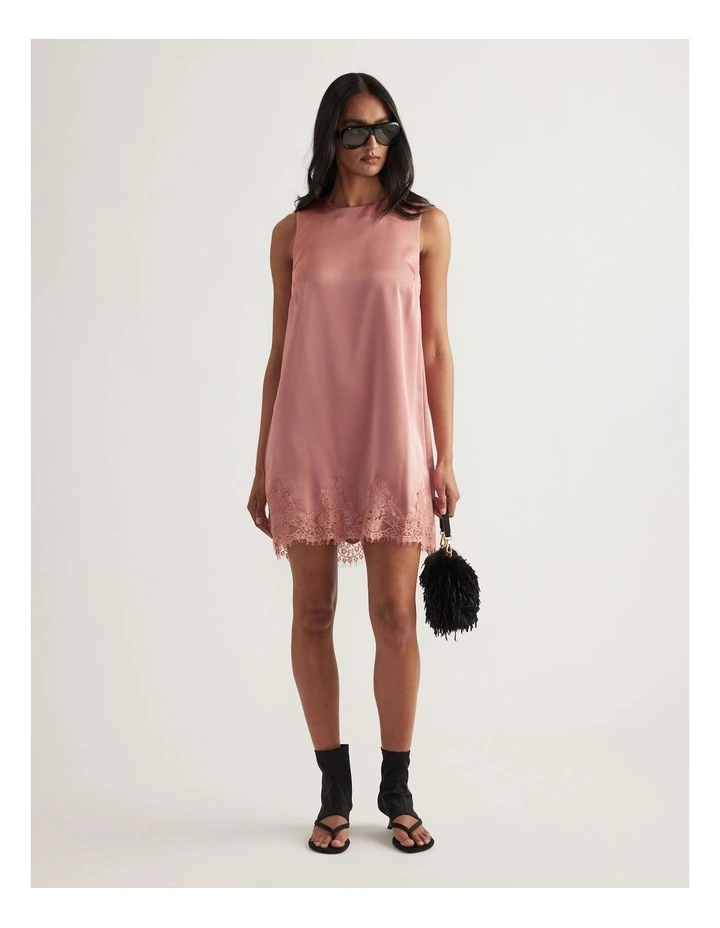 Lydia Lace Trim Shift Dress image 1