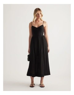 Maya Cinched Midi Dress
