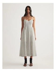 Maya Cinched Midi Dress