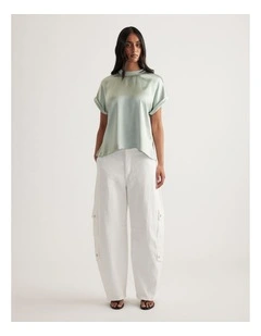 AnnMaree Satin Tee