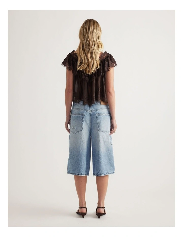 Nina Lace Ruffle Top image 2