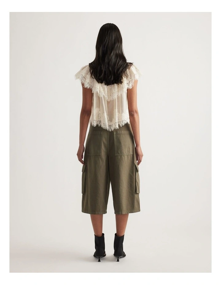 Nina Lace Ruffle Top image 2